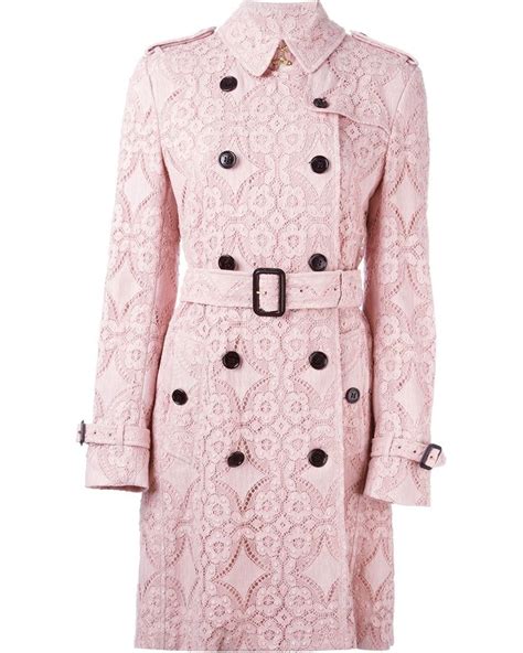 burberry pink lace trench coat|Burberry trench coat original.